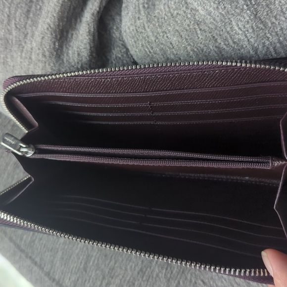 Coach wallet Leather  color purple - Picture 4 of 4